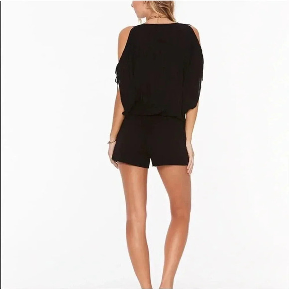 L’Space Daylight black gauze romper drawstring Size L - Picture 3 of 10